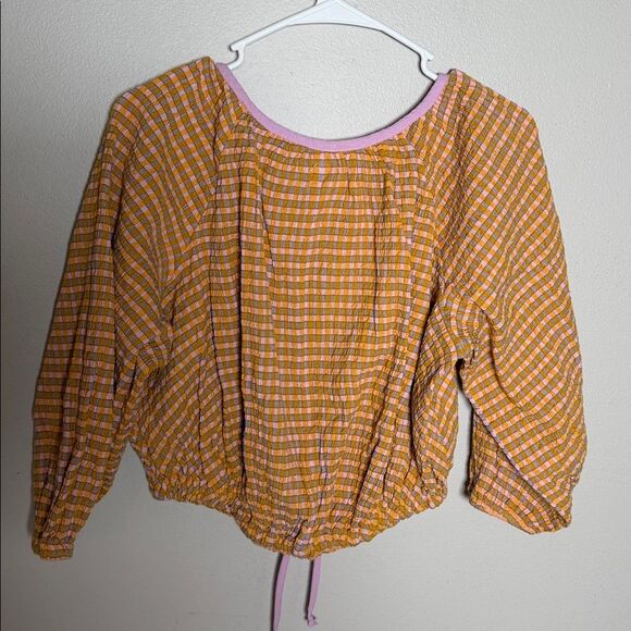 NWOT Free-Est by Free People Clara Plaid Top - Picture 5 of 10
